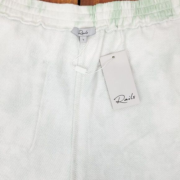 Rails High Rise Jade Mint Tie Dye Shorts I-0211a8 - Picture 9 of 11